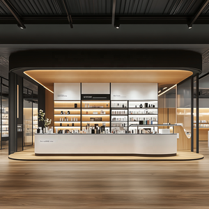 Vẻ đẹp cửa hàng mỹ phẩm kệ giá chăm sóc da bán lẻ hiển thị giá - Product Image 6