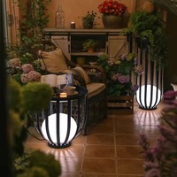 Lampe solaire de jardin en acier inoxydable IP65 étanche pour allée de jardin, éclairage paysager extérieur décoratif