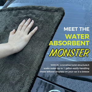Paños de Limpieza de Microfibra Personalizados con Bucle Retorcido, Toalla de Poliéster Suave de Secado Rápido para Uso Doméstico, Lavado de Autos, Limpieza de Ventanas, con Logotipo - Product Image 3
