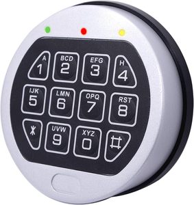 Tiền Gửi Lớn Cổ Điển Khung Thép Vòng Bàn Phím Kỹ Thuật Số Bền Chống Trộm Mật Khẩu Khóa Cho Hộp An Toàn (Bạc & Đen) - Product Image 1