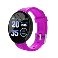 Reloj Inteligente D18 para Hombre y Mujer, Smartwatch con Medición de Presión Arterial, Resistente al Agua, Reloj Digital Deportivo con Monitor de Actividad Física D18S