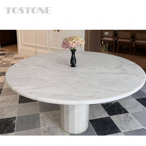 <span class=keywords><strong>Mesa</strong></span> Redonda de Mármol Natural Directo de Fábrica Tostone con Base Resistente para Espacios de <span class=keywords><strong>Comedor</strong></span> Modernos y Elegantes, Diseño de Interiores - Product Image 3