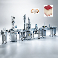 Machine de remplissage de poudre à haute efficacité avec pesage automatique, emballage, scellage et capsulage pour le traitement des tasses et bouteilles de café et de détergent