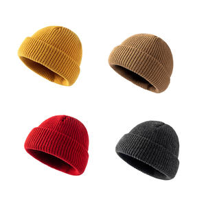 Gorro de Invierno Cálido y Moderno, Estilo Coreano, para Hombre, con Botones Jacquard, de Spandex/Algodón, Grueso, Extra Grande, para Estudiantes - Product Image 1