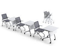 Table pliante moderne Table de formation pliable Table de conférence modulaire rabattable pour le bureau et l'école