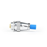Konektor Soket Laki-laki TQ Plug Z Flange Socket Seri TT HA32 IP67 Tahan Air dengan Casing Kuningan Paduan Seng untuk Kabel Penerbangan