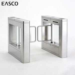 Tourniquet semi-hauteur en acier inoxydable 304, à débit rapide, pour contrôle d'accès piétonnier, type portillon à battant - Product Image 1