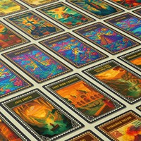 Jeu de tarot en feuille d'or en gros, jeu de société de haute qualité, cartes Oracle personnalisables en papier avec boîte de rangement pour la famille