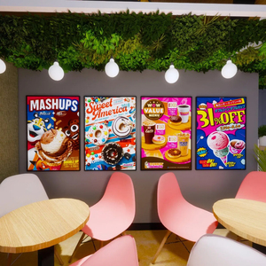 Bán buôn siêu mỏng dẫn hộp đèn từ nhà sản xuất Trung Quốc A1/A2/A3/A4 nhà hàng dẫn đăng ký Áp phích Khung trong hình chữ nhật hình dạng - Product Image 3