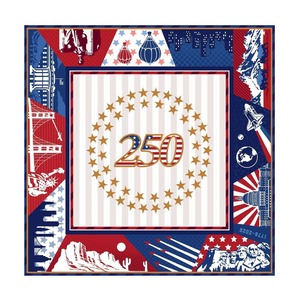 Tablevibe Conjunto de Peças de Mahjong Modernas em Acrílico com Design Patriótico Americano e Bolsa de Armazenamento Incluída - Product Image 4