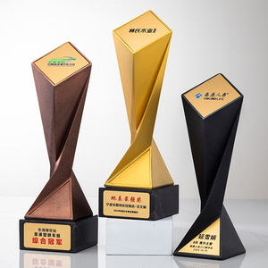 Custom Made Resin <b>Trophies</b> Laser <b>Engraved</b> 32.5*9.5cm Durable Corporate Awards For Employee Recognition - Product Image 3
