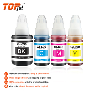 Topjet Phổ Gi690 Gi 690 GI-690 Tương Thích Số Lượng Lớn Nước Dựa Trên <span class=keywords><strong>Dye</strong></span> Mực Refill Mực Cho Canon Pixma Máy In Phun Máy In G1310/G3310 - Product Image 3