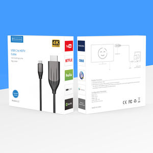 Cavo Convertitore L12 2m <span class=keywords><strong>USB</strong></span> 3.1 Tipo <span class=keywords><strong>C</strong></span> a HDTV 1080P, Cavo <span class=keywords><strong>USB</strong></span> Tipo <span class=keywords><strong>C</strong></span> a HD 4K per Monitor HDTV e Telefoni Cellulari - Product Image 5