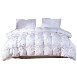 Colcha de algodón 100% con relleno de plumas, colcha de plumón de ganso blanco <span class=keywords><strong>90</strong></span>, personalizada, para el hogar y el Hotel - Product Image 1