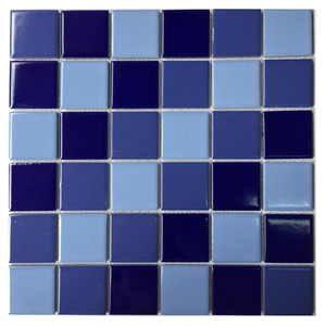 Mosaïque de carreaux bon marché de Foshan, paillettes irisées vertes et bleues, carreaux de piscine en cristal d'extérieur, mosaïque en céramique pour mur de salle de bain - Product Image 2