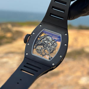 RM 055 High-End Men Skeleton Manual Winding Mechanical Watch Sapphire Crystal Dial <b>Automatic</b> Movement <b>Chronograph</b> Black - Product Image 6