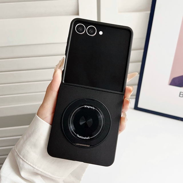 Treding Folding Phone case with a Rotating Stand Kickstand Magnetic With Stand for Samsung Galaxy Z Flip 5 6 7 Protection Case