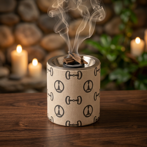 Quemador de Incienso de Resina Ecológico Hecho a Mano, Difusor Aromático de Madera Verde Marmoleada, Set de Bakhoor para Otoño, Hogar, Hotel, Ramadán - Product Image 1