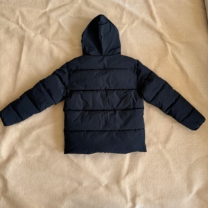 Veste d'hiver légère unisexe en coton rembourré à capuche, style streetwear, avec fermeture éclair et coutures horizontales - Product Image 4