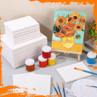 Lot de 6 toiles de peinture à l'huile extensibles de 40x50 cm (380g) pour artistes, résistantes à l'huile, pour la peinture artistique