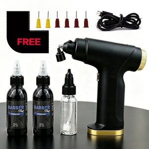 Kit de compresseur d'aérographe professionnel multi-usage à alimentation par gravité pour coiffure, <span class=keywords><strong>peinture</strong></span> automobile, modélisme ; Aérographe portable 35 psi - Product Image 1