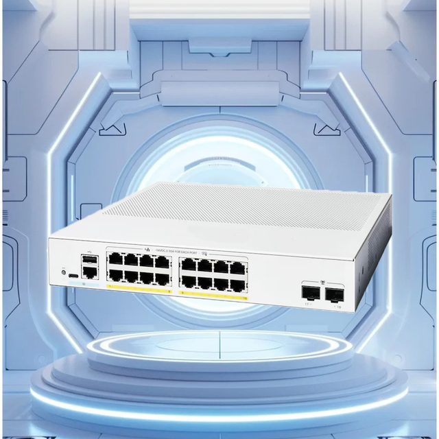 Good Price C1000-8P-E-2G-L 1G POE SNMP QoS VLAN Stackable LACP Ethernet Switch in Stock