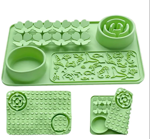 แผ่นรองเลียอาหารสัตว์เลี้ยงซิลิโคนแบบ OEM/ODM ช่วยชะลอการกิน พร้อมจุกดูด - Product Image 3