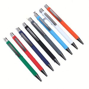 23 Stylos publicitaires personnalisés en aluminium avec logo, pour le bureau et l'école, stylo à bille avec pointe de 1,0 mm pour cadeaux - Product Image 2