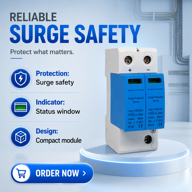 Customized spd Surge Protector 120/240v Split Phas 1000V  20KA~40KA House Surge Protector Protective Low-voltage Arrester Device