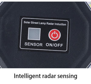 192LED太阳能户外路灯防水IP65泛光灯，带运动传感器ABS体，用于花园车库停车场 - Product Image 4