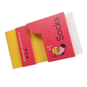 Bán buôn tùy chỉnh in gấp sock giấy nhãn tiêu đề thẻ vớ nhãn bao bì - Product Image 6