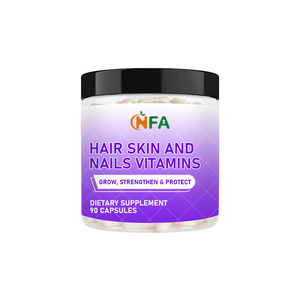 Servicio de Marca Privada, Vitaminas para Cabello, Piel y Uñas con Vitamina B6 y Zinc, Suplemento para Uñas Saludables - Product Image 1