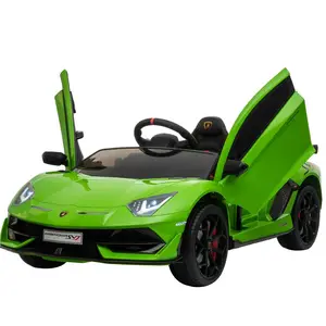 ترخيص لامبورغيني أفينتادور SVJ سيارات لعبة للأطفال لقيادة السيارة 2 مقاعد 12V الاطفال إليدتريك سيارة للبيع بالجملة