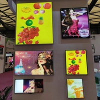 Cornice Luminosa LED Sottile per Pubblicità in Ristoranti, Telaio per Poster in Lega di Alluminio, Rettangolare Decorativo da Interno, da Appendere o da Terra