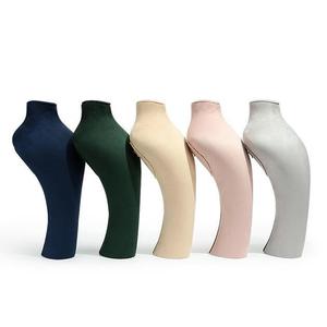 JINSKY personalizado de alta calidad hecho a mano elegante gamuza cuero joyería collar exhibición busto joyería exhibición maniquí - Product Image 4