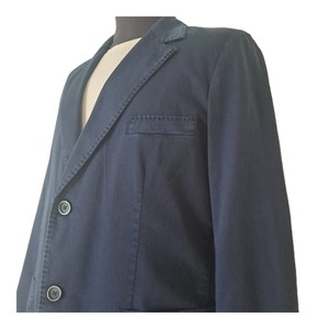 Blazer pour homme fabriqué en Italie, revers cranté, poches plaquées, fermeture à deux boutons, veste cintrée, style business décontracté, tenue de bureau classique - Product Image 4