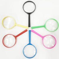 High Quality Wufna Brand GS Certified 60mm Plastic Colorful Toy Magnifier Light 1 Year Warranty Customized Logo Wholesale Hot