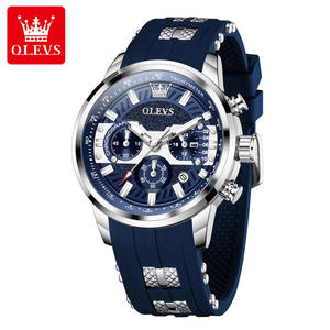   Reloj de pulsera para hombre Brand 3690 con correa de silicona, fecha automática, luminoso, resistente al agua, reloj de cuarzo de moda para hombre - Product Image 1