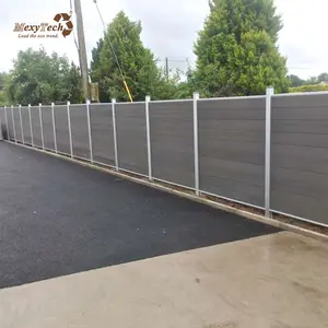 Clôture de rebondissement en bois, haute technologie, pliable à 100%, en aluminium, ferme pour maison