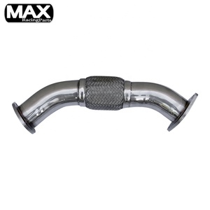 Auto Turbo Stainless Steel 4.5 "Tip Dual Muffler Muffler Knalpot Pipa Ekor Downpipe Kit Untuk Toyota MR2 91-95 Turbo W20 - Product Image 2
