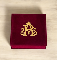 Boîte cadeau personnalisée en velours rose avec logo et insert intérieur, boîtes d'emballage pour coffret cadeau de parfum, mariage, fête, célébration