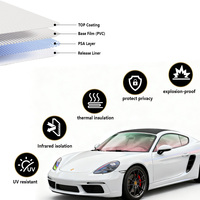 Film teinté pour vitres de voiture Wesun PET, effet caméléon brillant, anti-rayures, anti-UV, changement de couleur, vente en gros