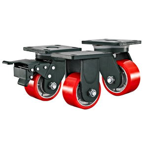 4 "<span class=keywords><strong>5</strong></span>" 6 "<span class=keywords><strong>8</strong></span>" Hochleistungs-Lenk rolle Gusseisen PU-Rad für Industrie wagen Hoch leistungs wagen Lager transport ausrüstung - Product Image 3