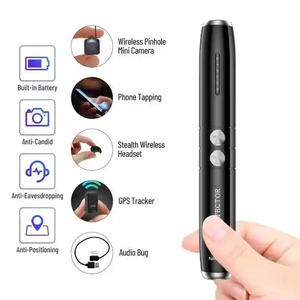 T8 휴대용 RF 신호 감지기 다기능 안티 스파이 몰래 카메라 감지기 5 단계 감도 홈 오피스 호텔 여행 - Product Image 3