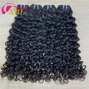 XBL Extensions de cheveux humains non transformés de haute qualité Bouncy Jerry Curl Cuticule intacte Cheveux bruts Vierges Bundles de cheveux humains péruviens