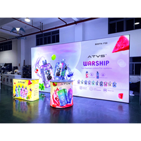 Stand de salon commercial 4ft 6ft 8ft 10 ft tables pliantes pop-up led table haute lumineuse table et chaises pour événement