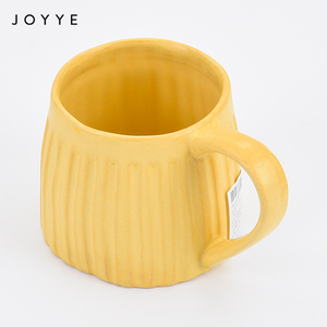 Tasse en céramique jaune, Simple, style velouté, à café, pour hôtel, Restaurant, jaune - Product Image 2