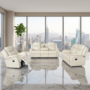 Sponge Filled Custom Color Sectional <b>Sofa</b> <b>Set</b> With Manual Recliner And Drop Down Table Perfect For Hotel And Living Room - Product Image 1