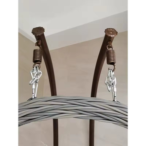 Chaise suspendue en rotin nordique de haute qualité intérieur extérieur balcon balançoire moderne <span class=keywords><strong>nid</strong></span> <span class=keywords><strong>d</strong></span>'<span class=keywords><strong>oiseau</strong></span> panier à oeufs pour parc salle de sport cour - Product Image 5
