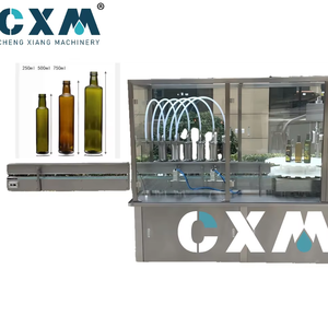Machine de remplissage et de bouchage automatique pour bouteilles d'huile d'olive certifiée CE, 6 têtes de buses, 250 ml, 500 ml, 750 ml, 1000 ml - Product Image 1